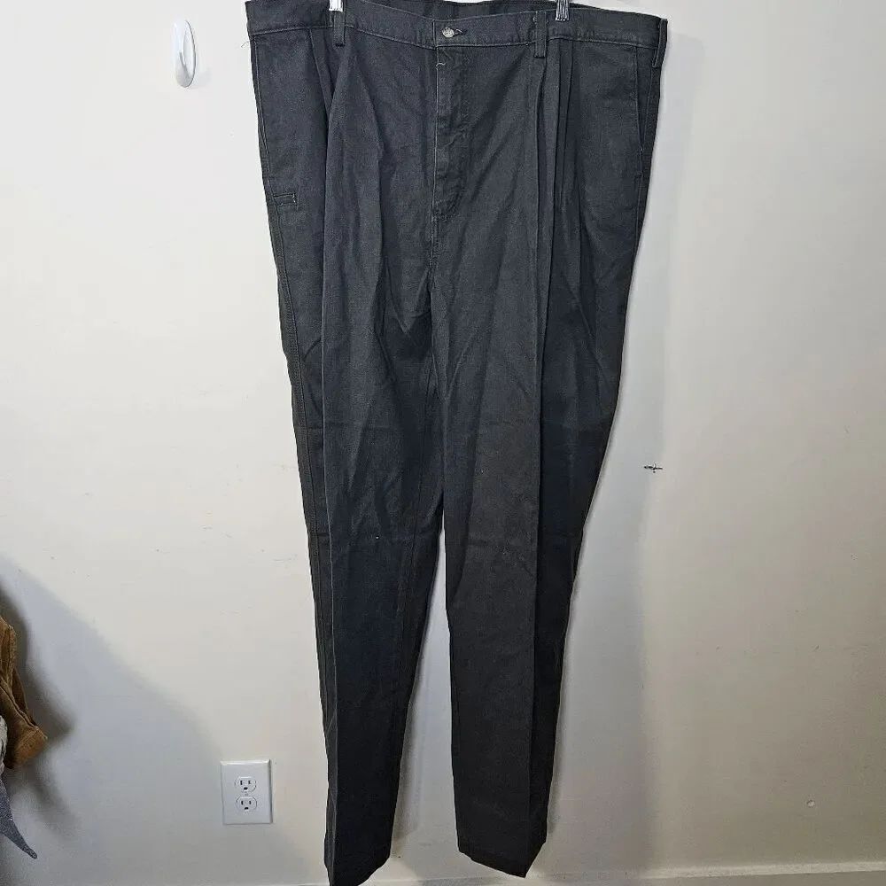 Carhartt Wrinkle Resistant Work Khaki Pleated Front Pants NWT Mens Black Size 44